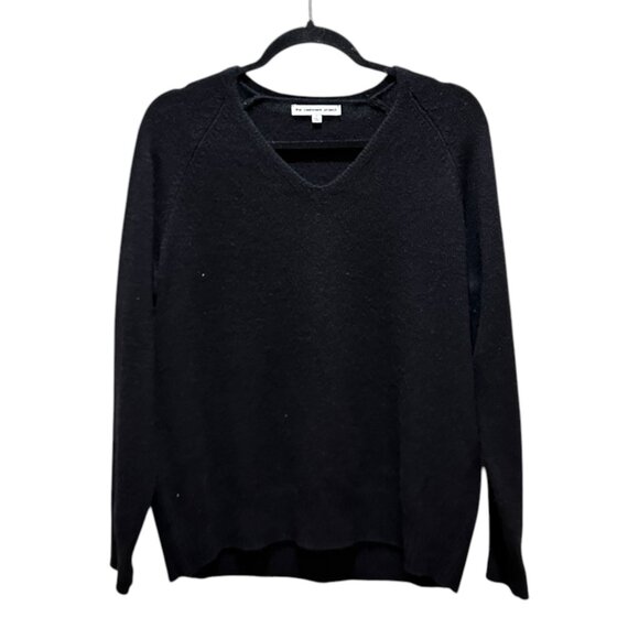 The Cashmere Project Black V-Neck Cashmere Sweater Women's - Picture 1 of 4